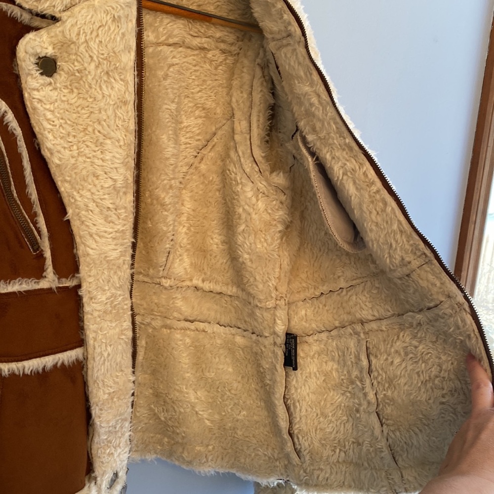 NWOT Regent Toffee Faux Suede Coat - Picture 10 of 15